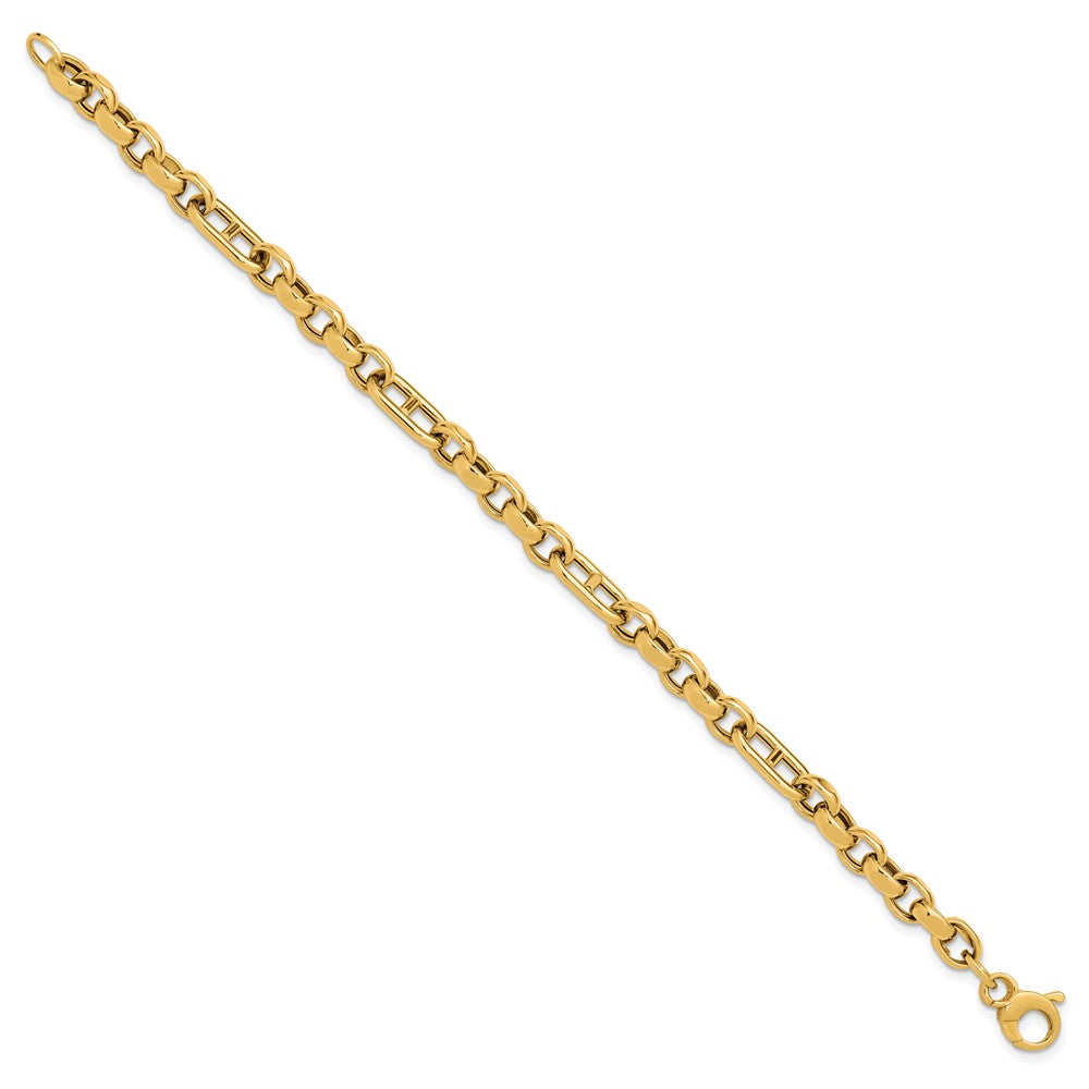 14K Polished Fancy Link Bracelet