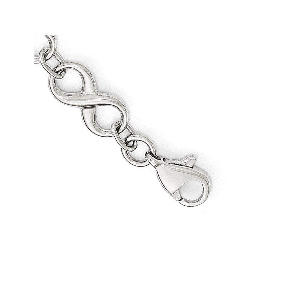 14K White Gold Polished Bracelet