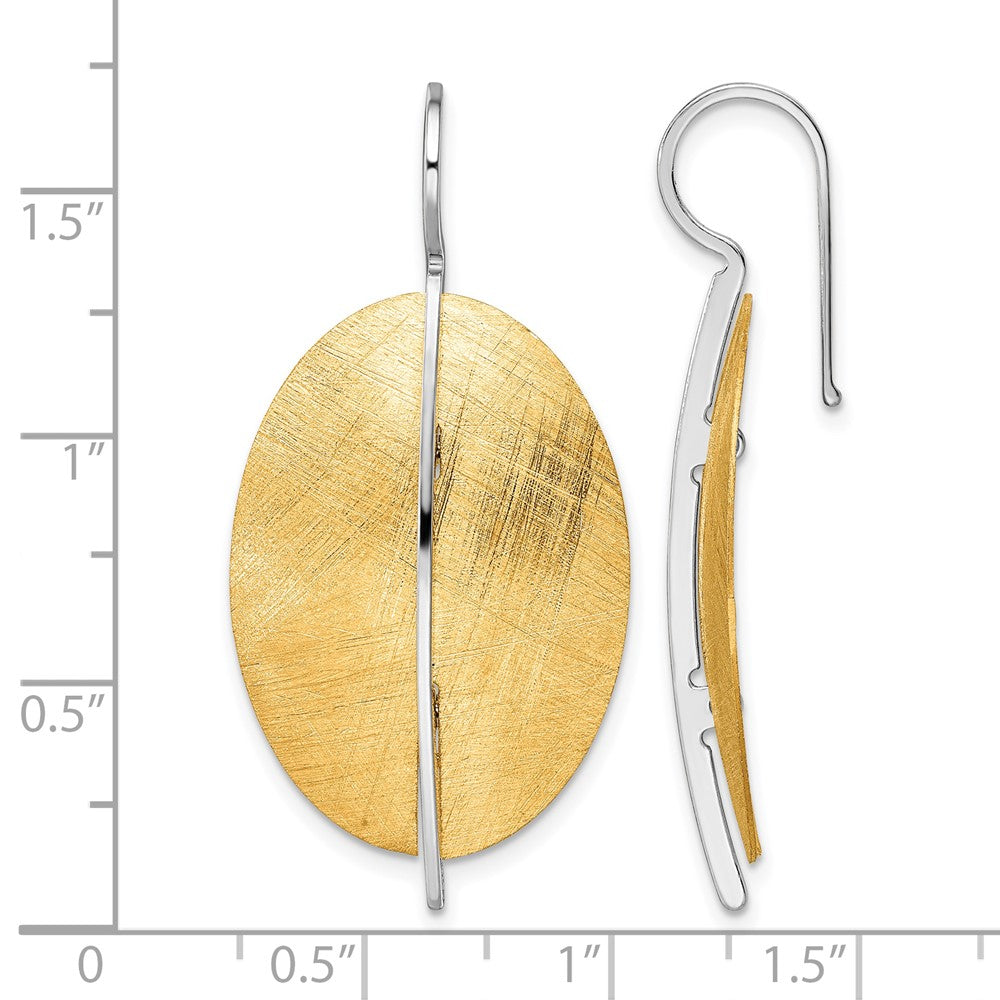 SS RH-plt Radiant Essence Rhod-pl Gold-tone Dangle Earrings