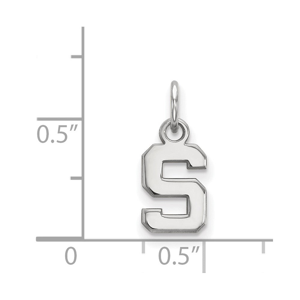 14K White Gold Michigan State University XS Pendant