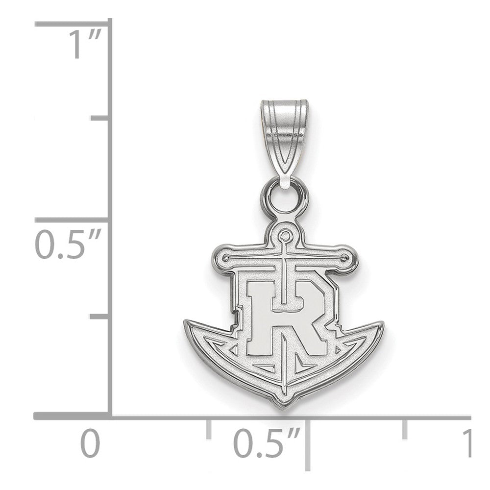 10K White Gold Rollins College Anchor Small Pendant