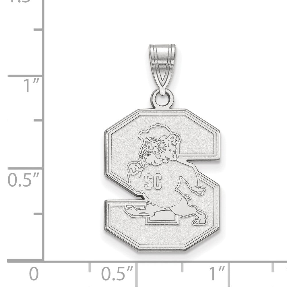 Sterling Silver Rhodium-plated South Carolina State U. Large Pendant
