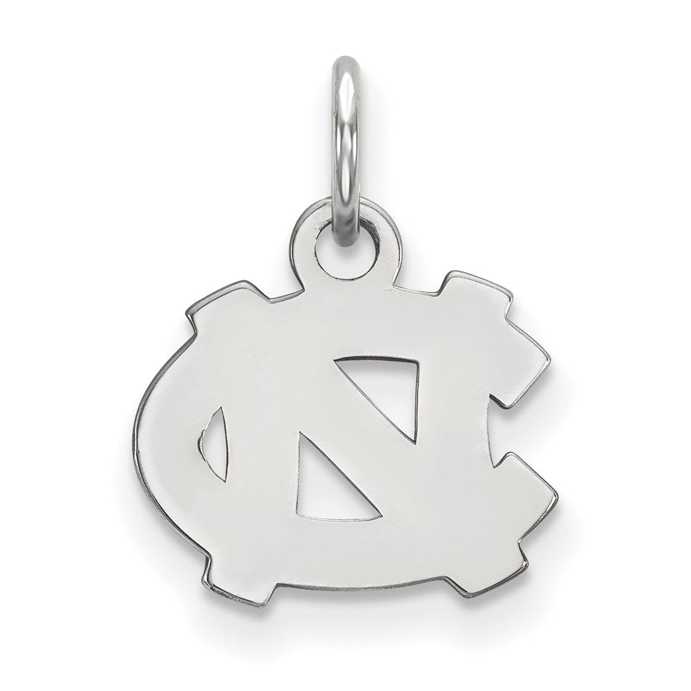 Sterling Silver Rhodium-plated University of North Carolina XS Pendant