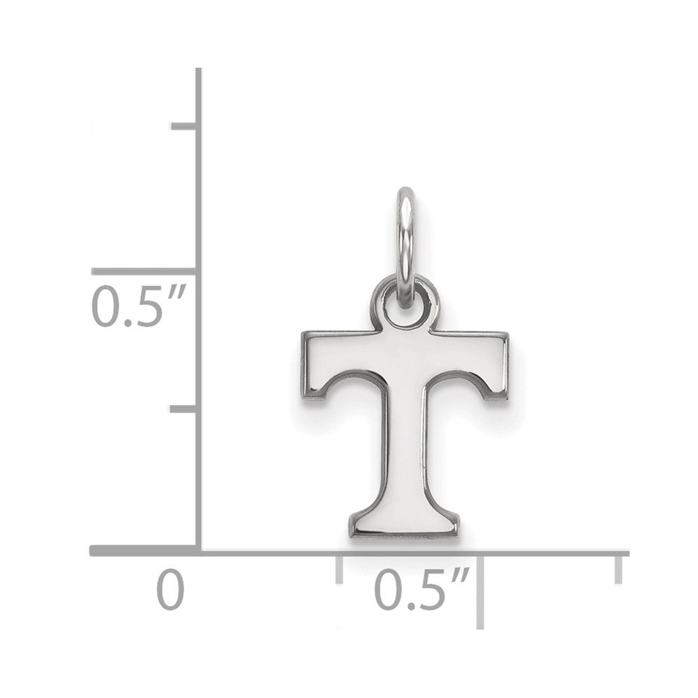 Sterling Silver Rhodium-plated University of Tennessee XS Pendant