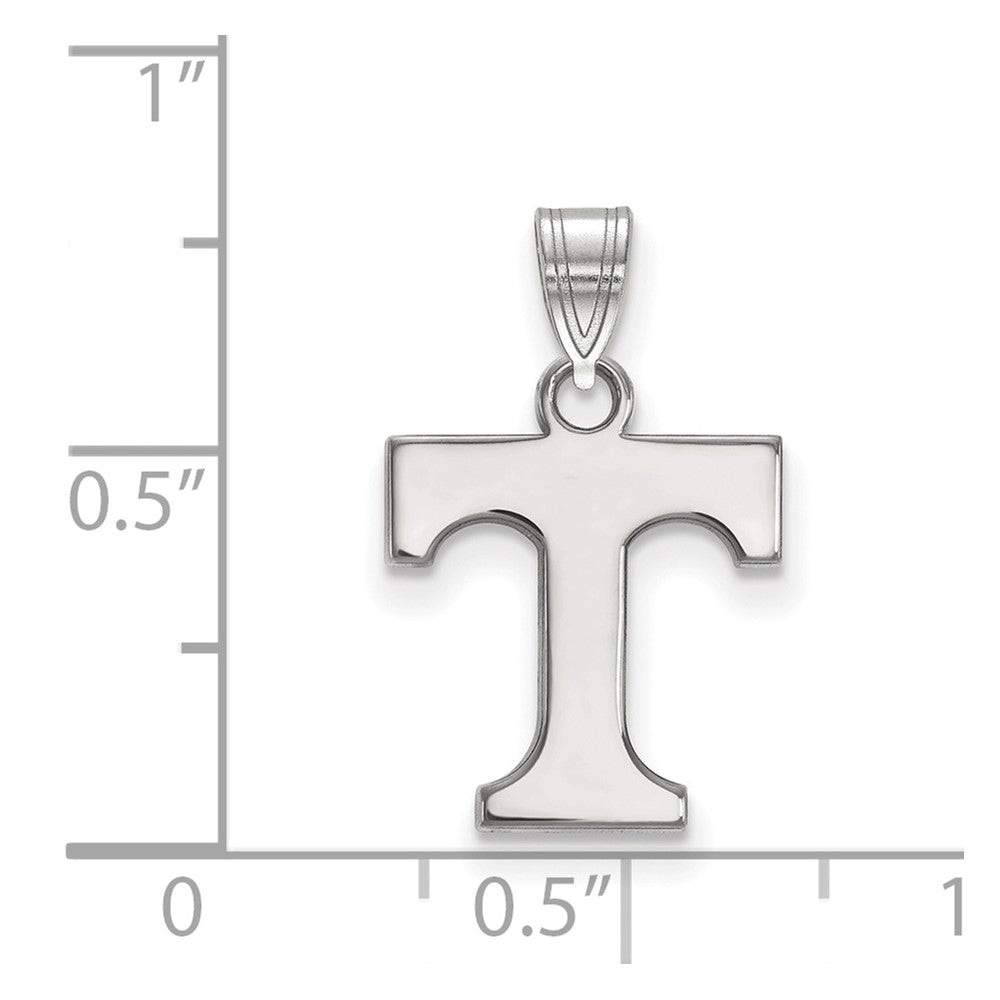 Sterling Silver Rhodium-plated University of Tennessee Small Pendant