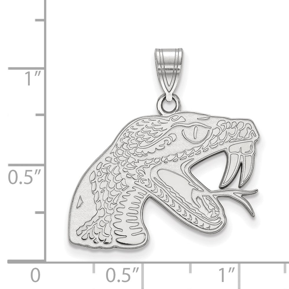 10K White Gold Florida A and M University Large Pendant