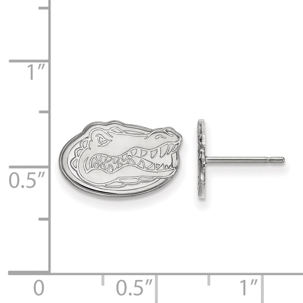 Sterling Silver Rhodium-plated University of Florida XS Post Earrings