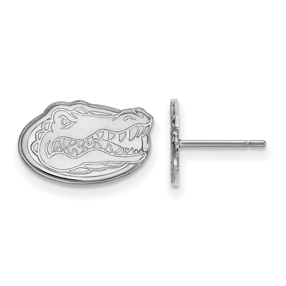 Sterling Silver Rhodium-plated University of Florida XS Post Earrings