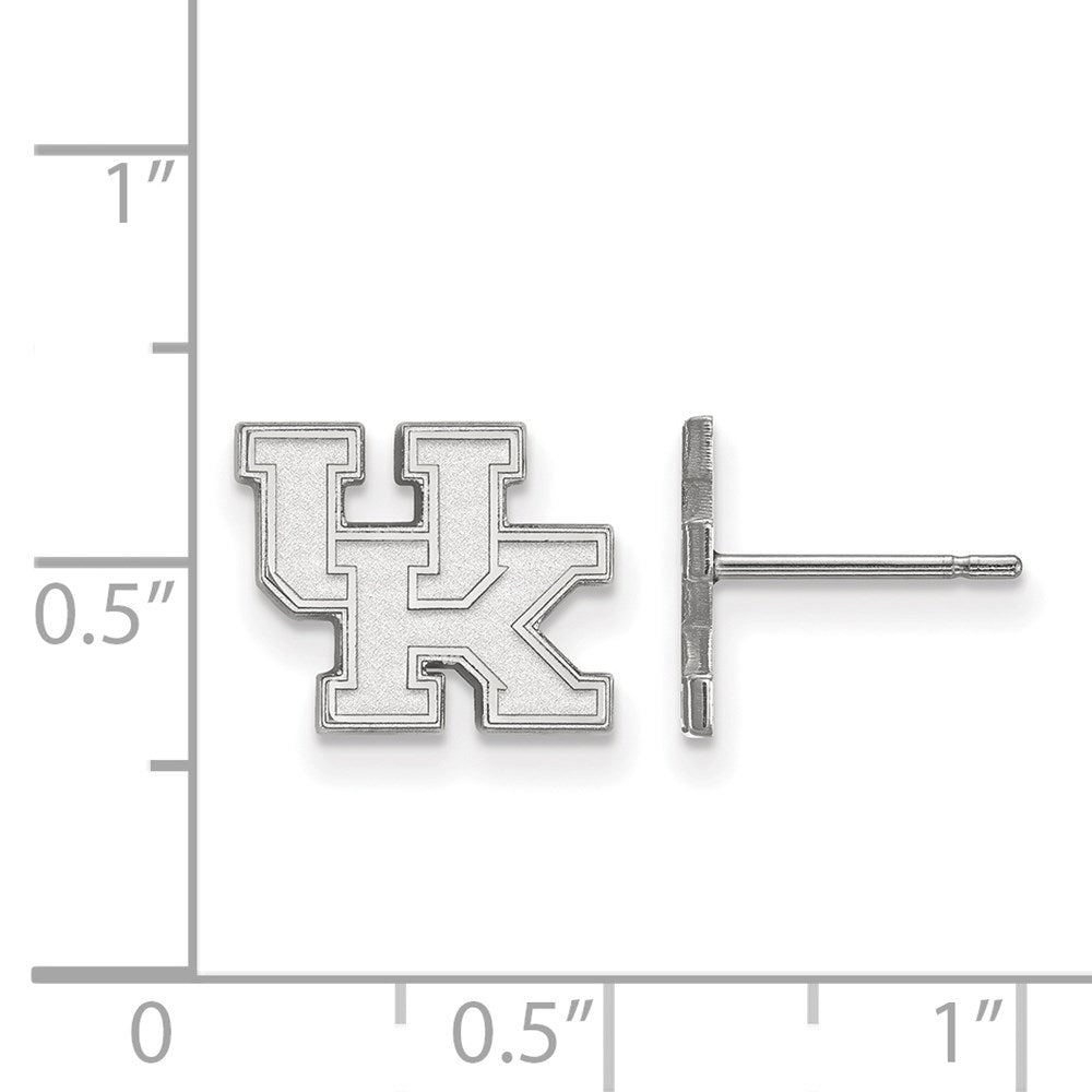 Sterling Silver Rhodium-plated University of Kentucky XS Post Earrings