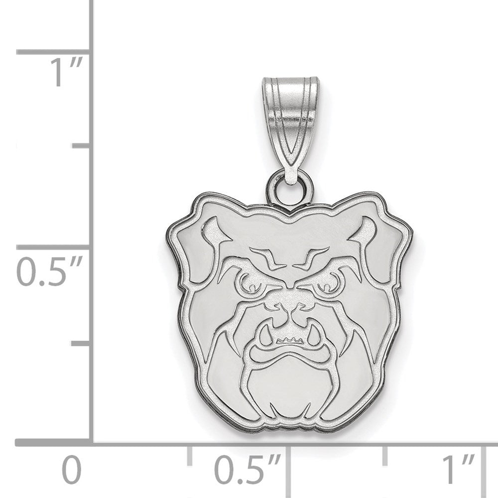 Sterling Silver Rhodium-plated Butler University Medium Pendant