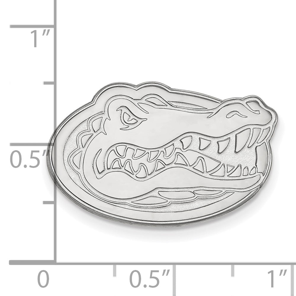 Sterling Silver Rhodium-plated University of Florida Gator Lapel Pin