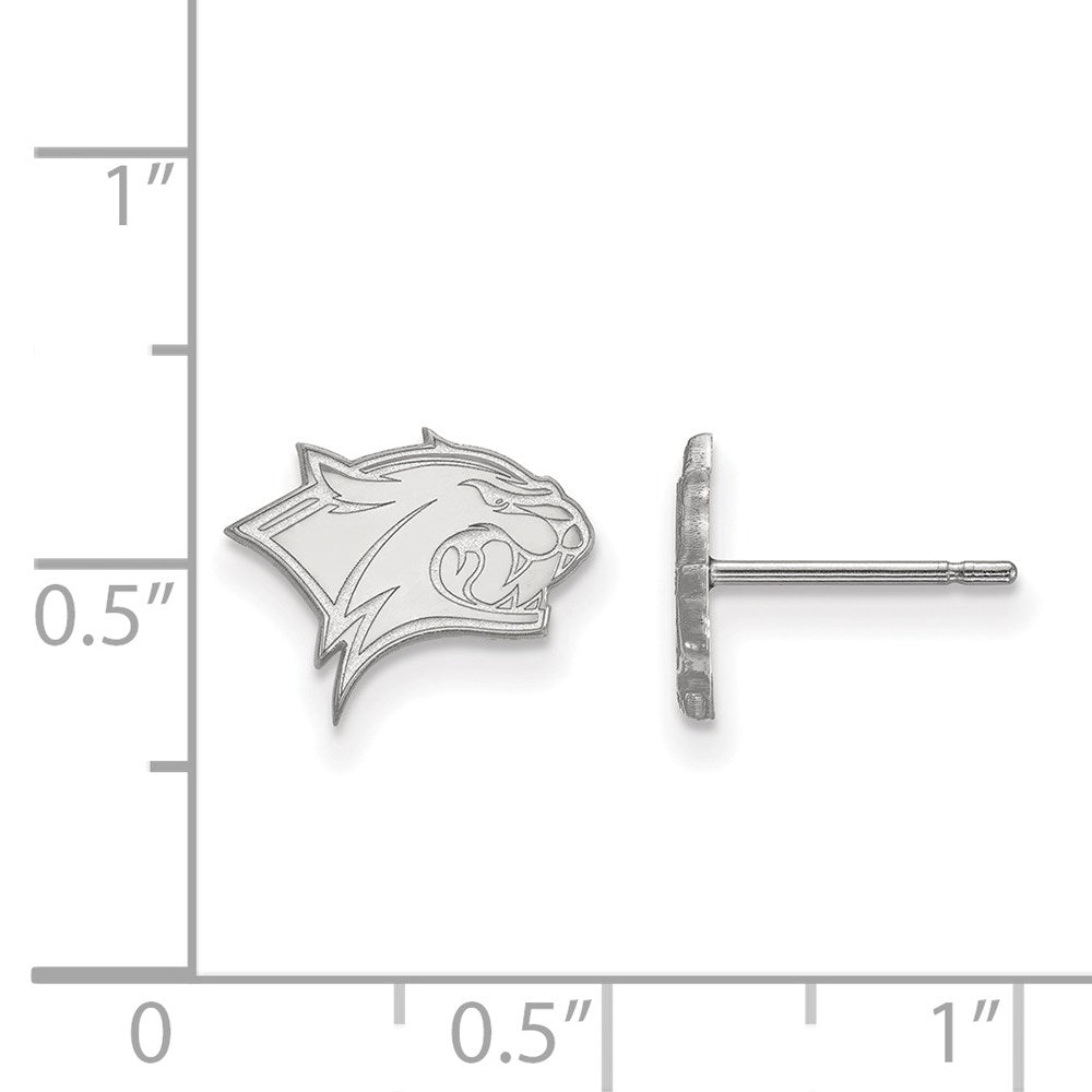 Sterling Silver Rhodium-plated U. of New Hampshire XS Post Earrings