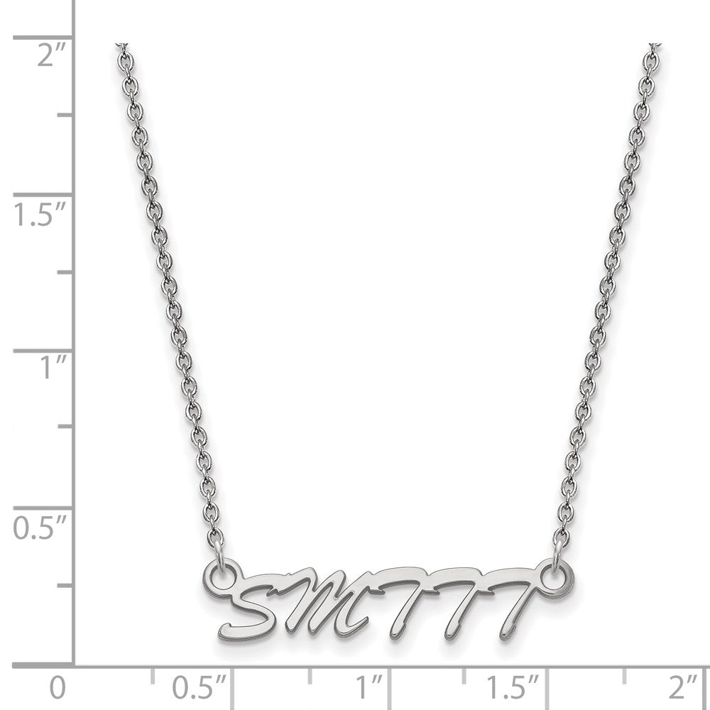 Sterling Silver Rhodium-plated U. of Southern Miss. Pendant Necklace