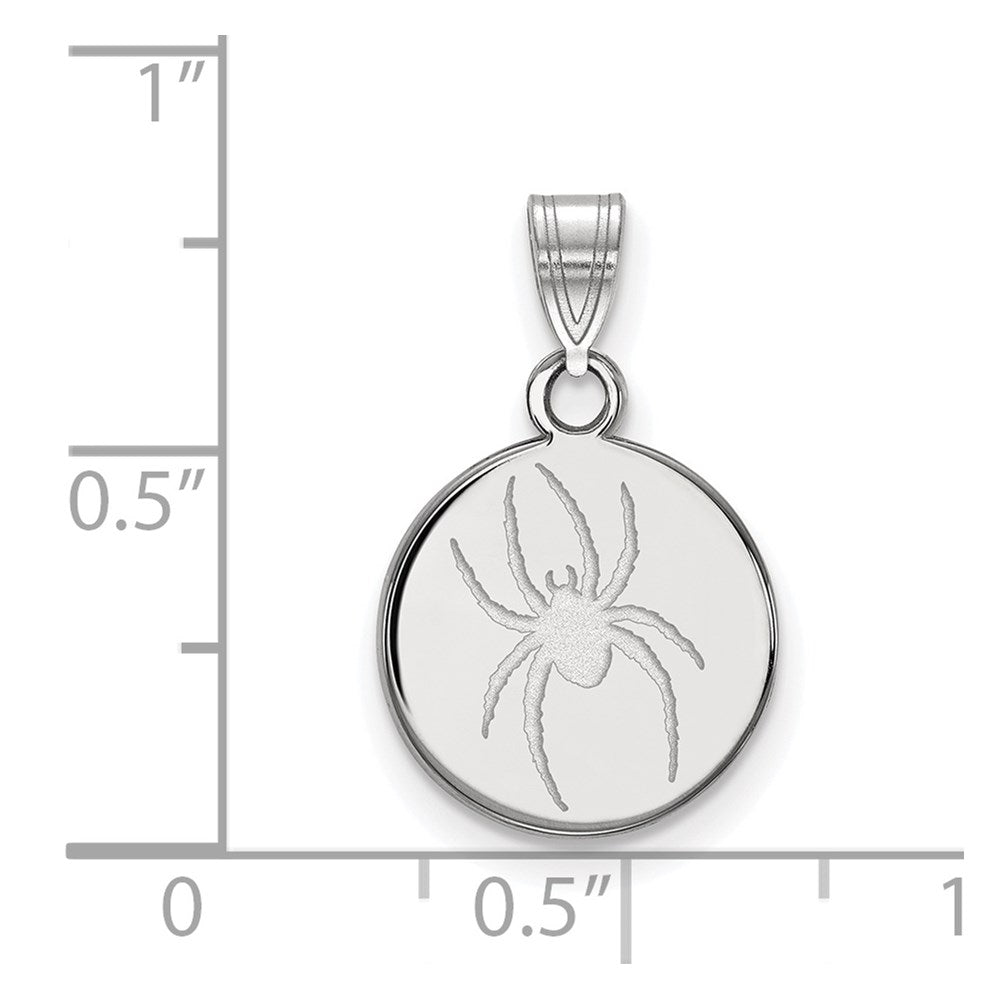 Sterling Silver Rh-plated LA University of Richmond Medium Disc Pendant