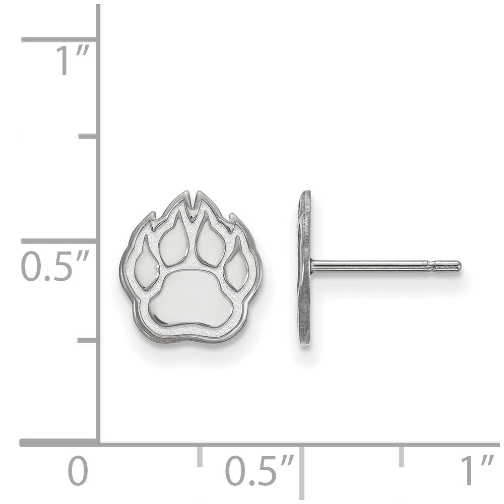 Sterling Silver Rhodium-plated Northern Illinois Univ. XS Post Earrings