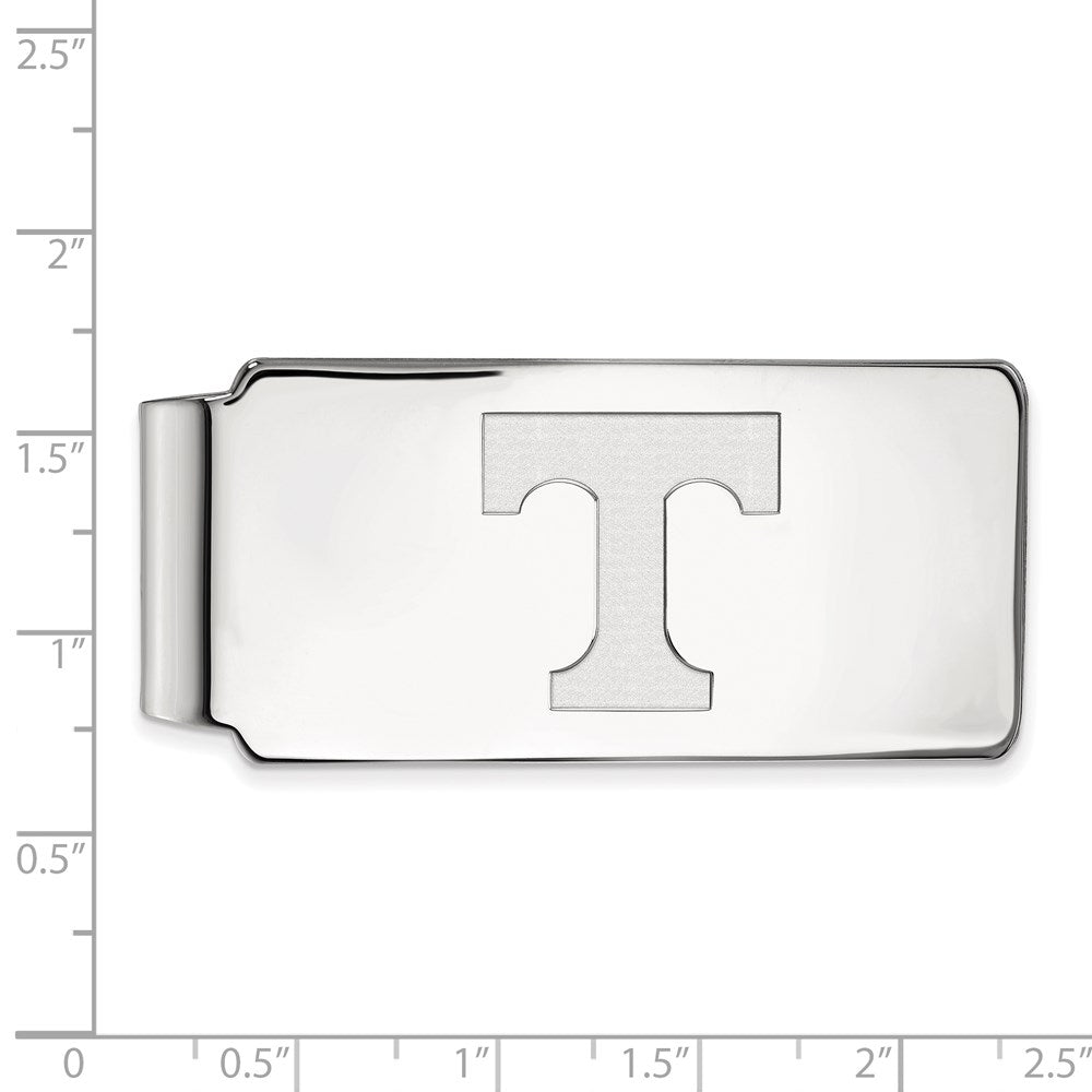 Sterling Silver Rhodium-plated University of Tennessee Money Clip