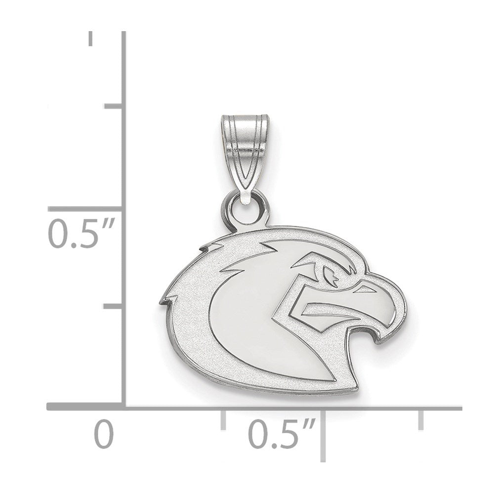 Sterling Silver Rhodium-plated Marquette University Small Pendant