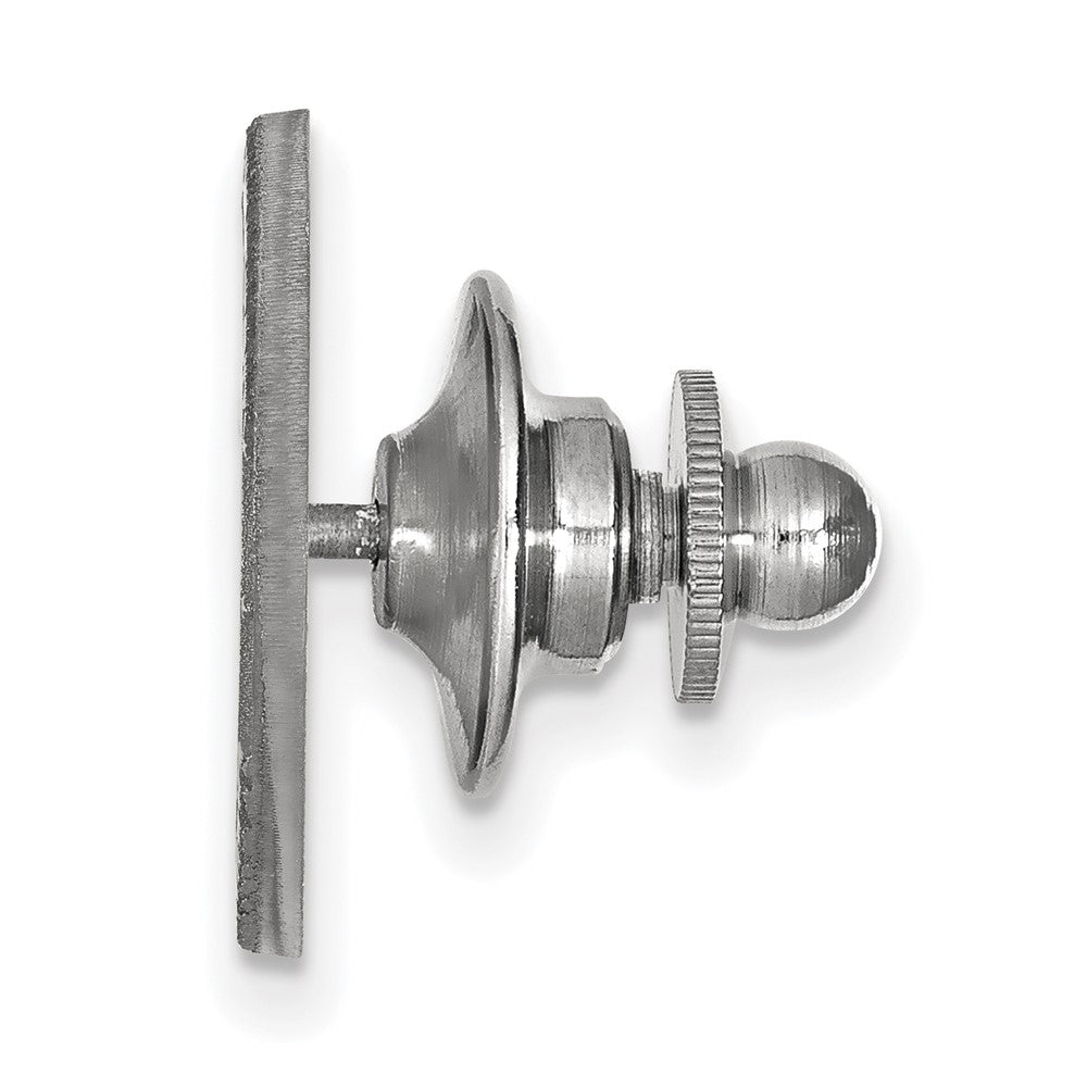 Sterling Silver Rhodium-plated Montana State U. Crest Lapel Pin