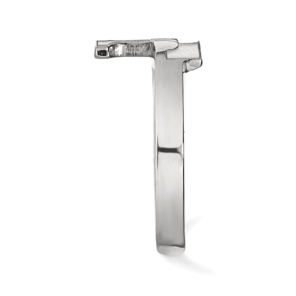 Sterling Silver Rhodium-plated University of Tennessee Toe Ring