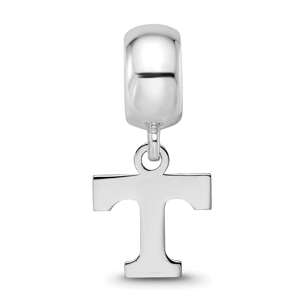 Sterling Silver Rhodium-plated Univ. of Tennessee XS Dangle Bead
