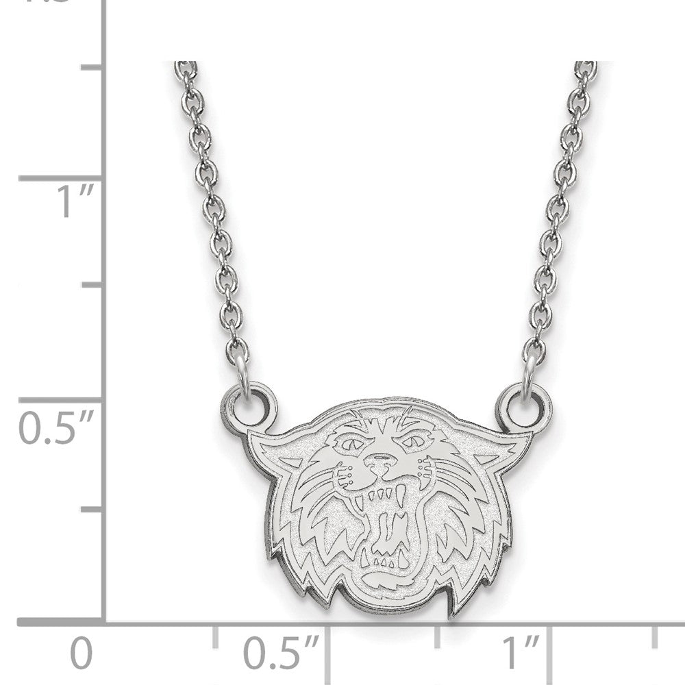 Sterling Silver Rhodium-plated Villanova Univ. Small Pendant Necklace