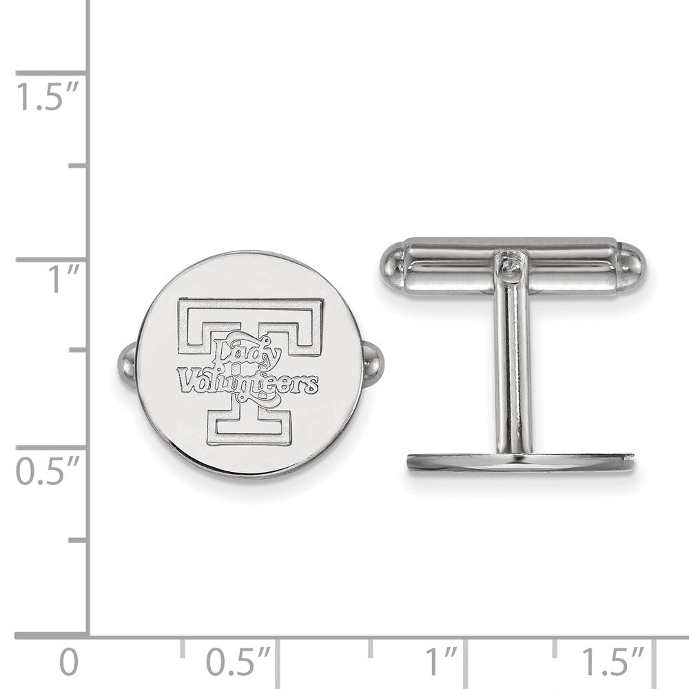 Sterling Silver Rhodium-plated University of Tennessee Cuff Links