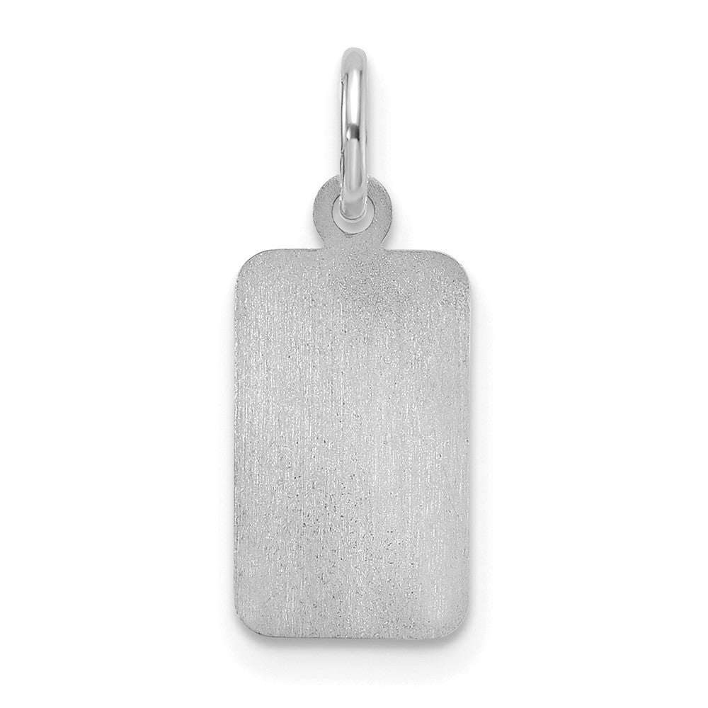 Sterling Silver Rhod-pl Clemson University Enamel Tag Pendant