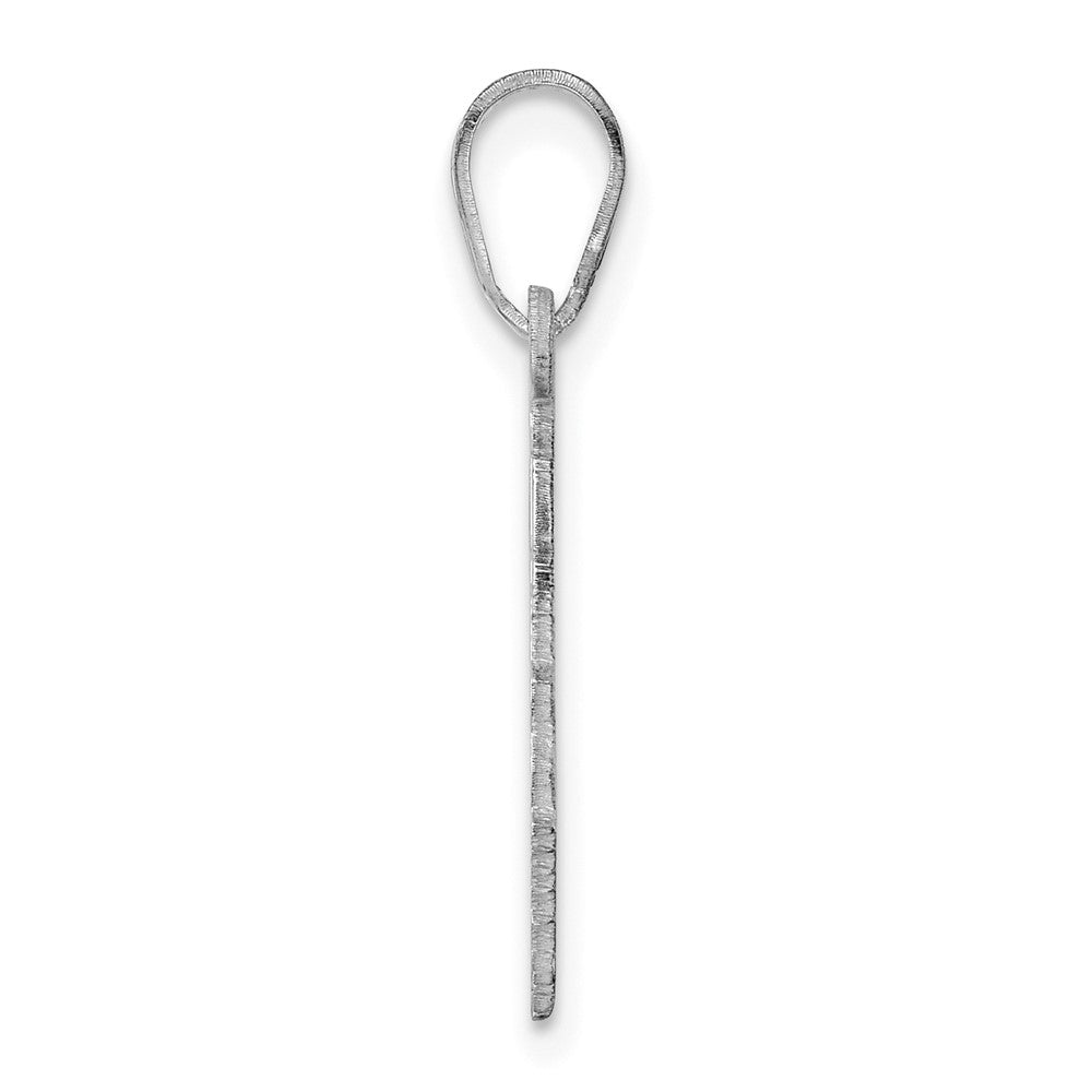 Sterling Silver Rhod-pl University of Georgia State Pendant
