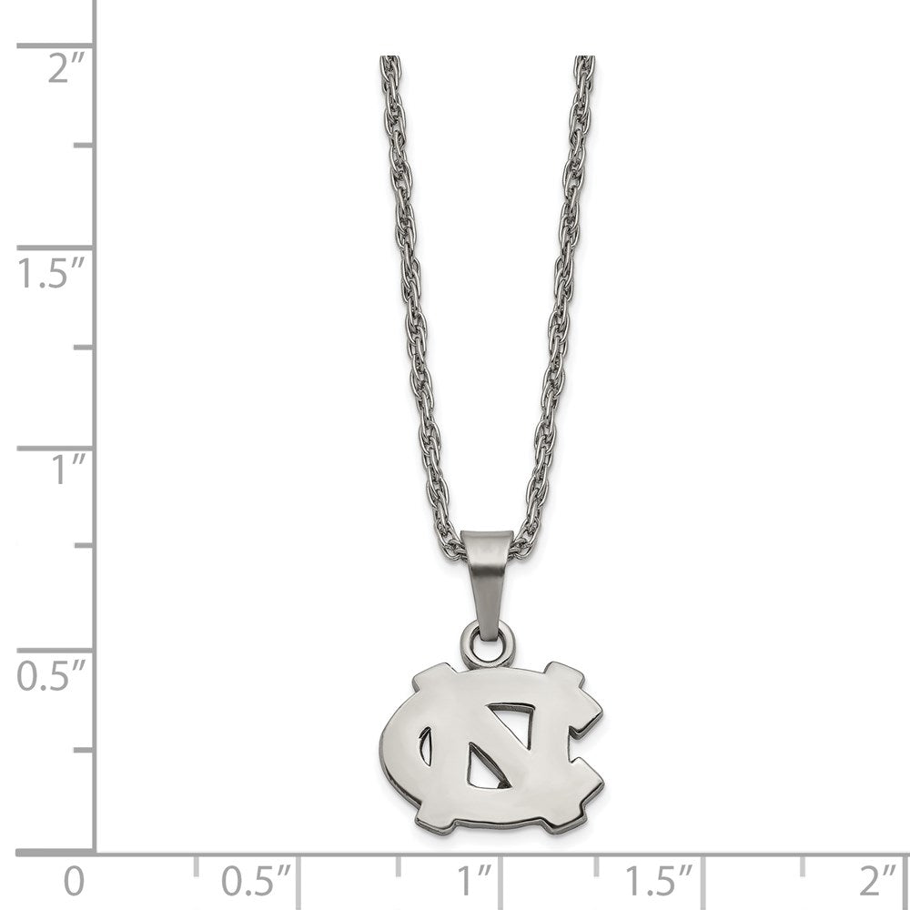 Stainless Steel University of North Carolina Necklace with 2 in Ext