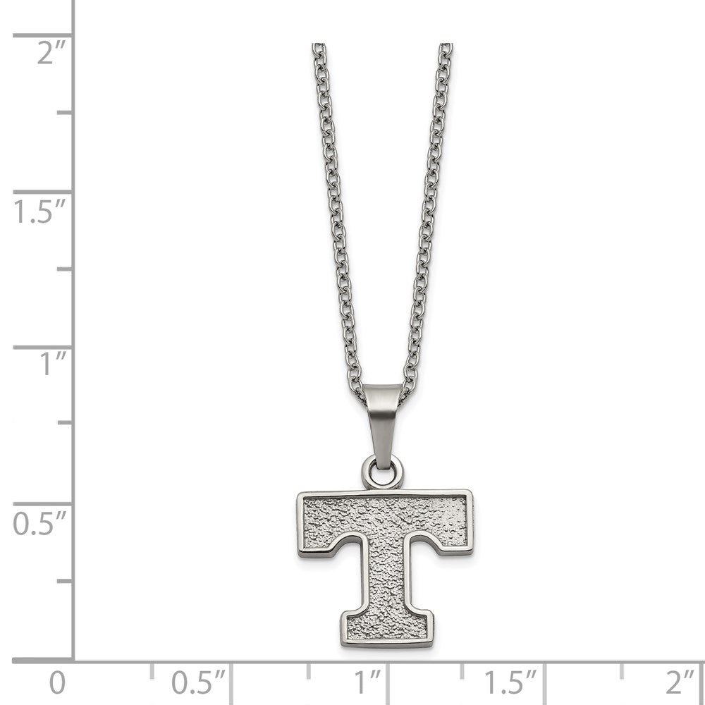 Stainless Steel Univ. of Tennessee Pendant Necklace with 2 in Ext