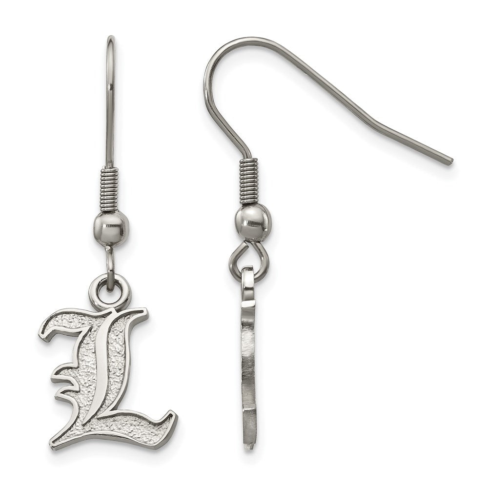 Stainless Steel University of Louisville Dangle Earrings