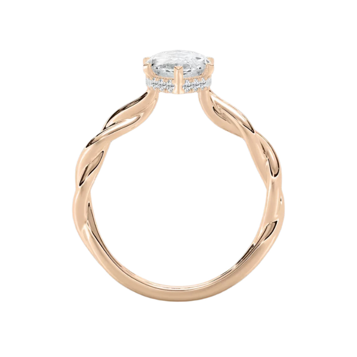 *Marquise Eleanor Hidden Halo Twist
