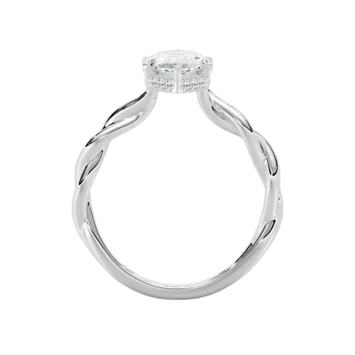 *Marquise Eleanor Hidden Halo Twist