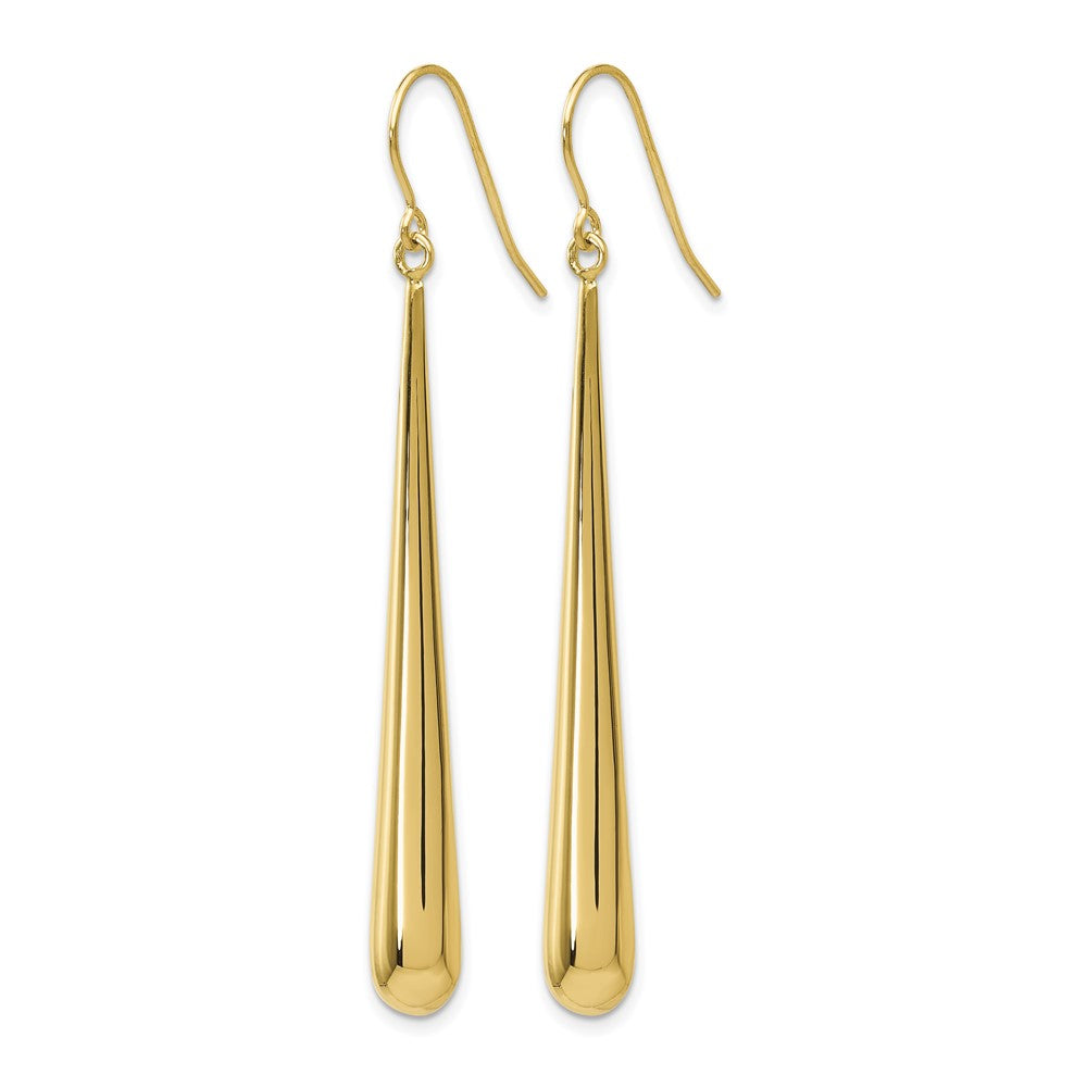 10K Polished Shepherd Hook Earrings
