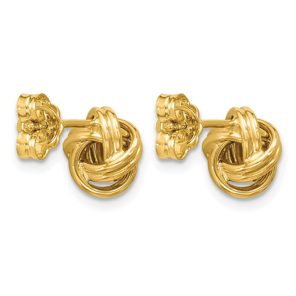 10K Polished Love Knot Post Earrings