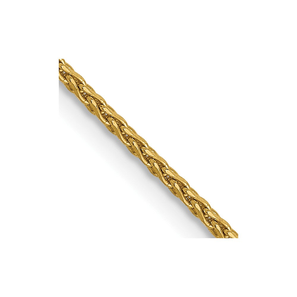 14K 1.0mm Diamond-cut Wheat Chain