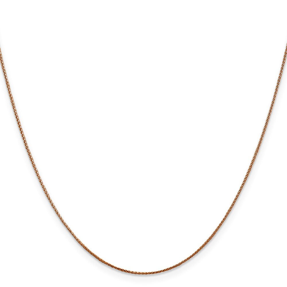 14K Rose Gold .85mm Spiga Chain