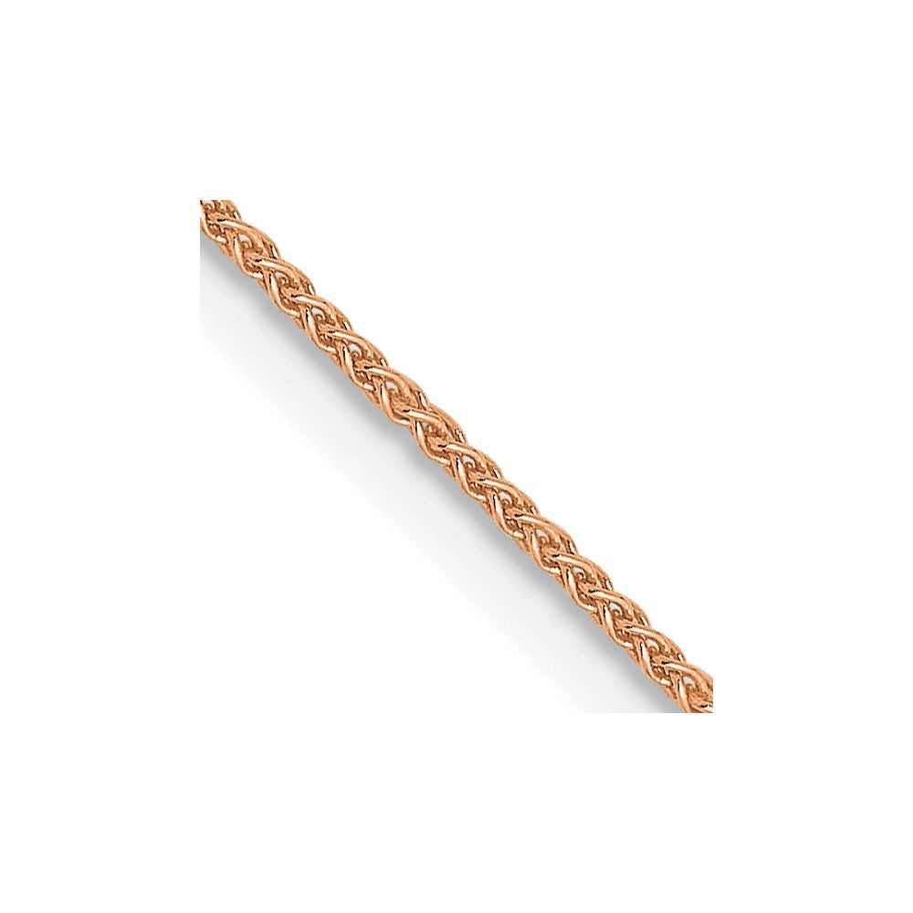 14K Rose Gold .85mm Spiga Chain