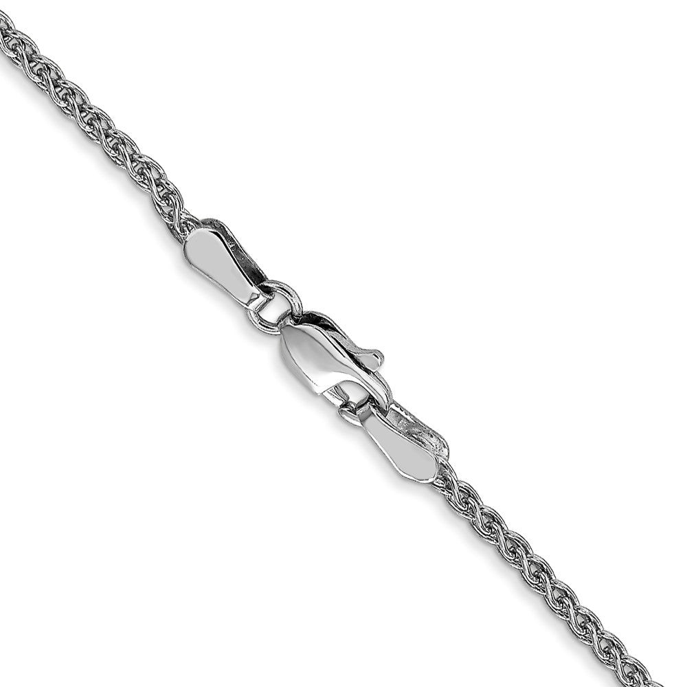 14K White Gold 1.7mm Spiga Chain