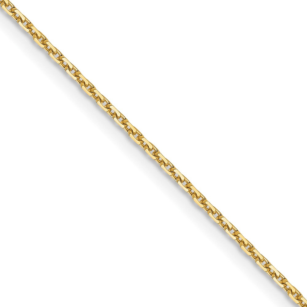 14K 1.05mm Diamond-cut Cable Chain