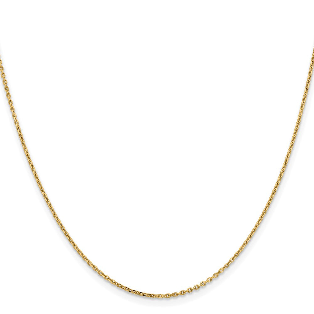 14K 1.4mm Diamond-cut Cable Chain