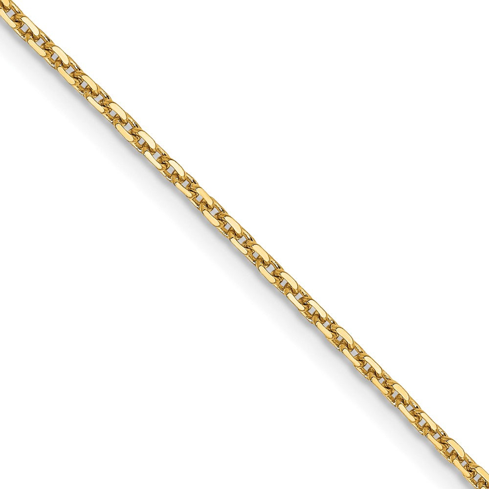 14K 1.4mm Diamond-cut Cable Chain