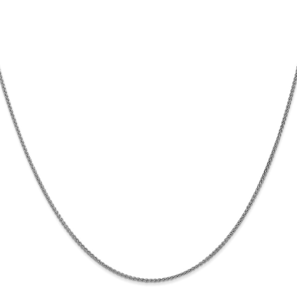 14K White Gold 1.25mm Spiga Chain