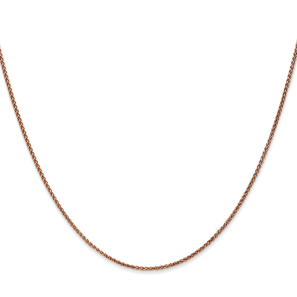 14K Rose Gold 1.25mm Spiga Chain