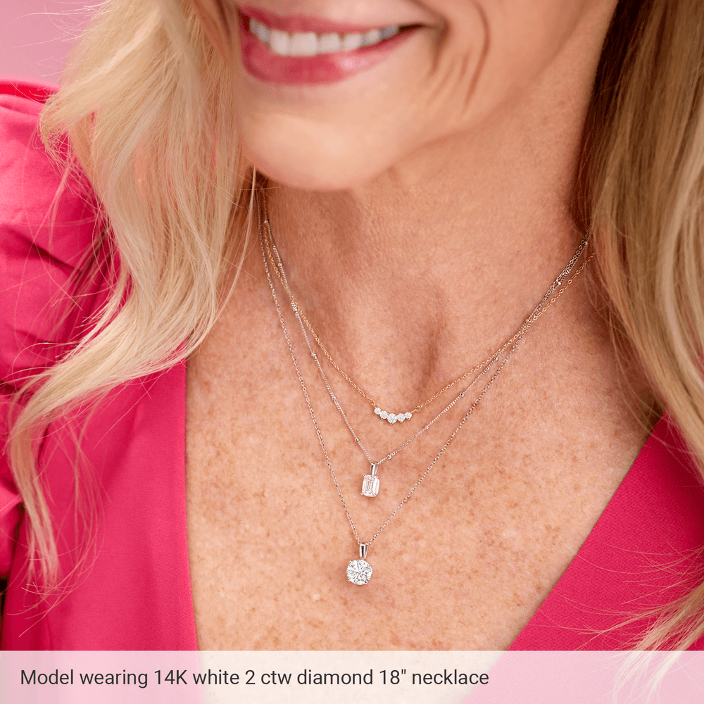 Éclat Doré Lab-Grown/Natural Diamond Pendant Necklace