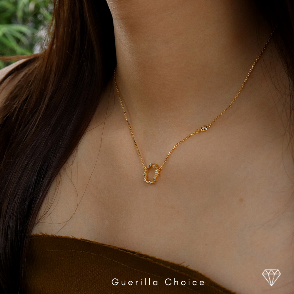 RING CHARM GOLD NECKLACE
