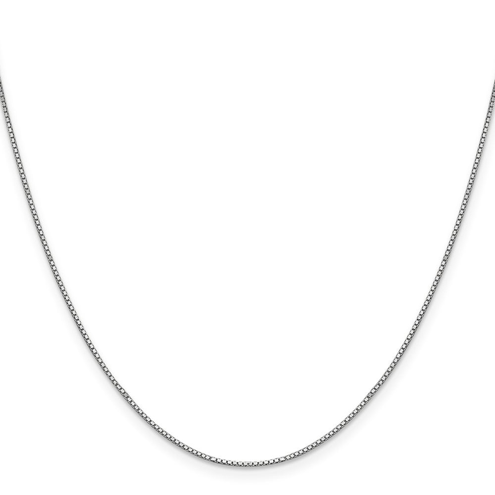14K White Gold .95mm Box Chain