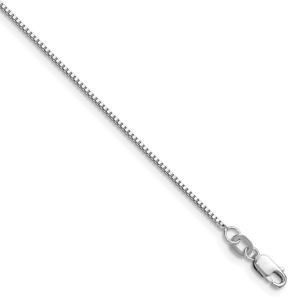 14K White Gold .95mm Box Chain