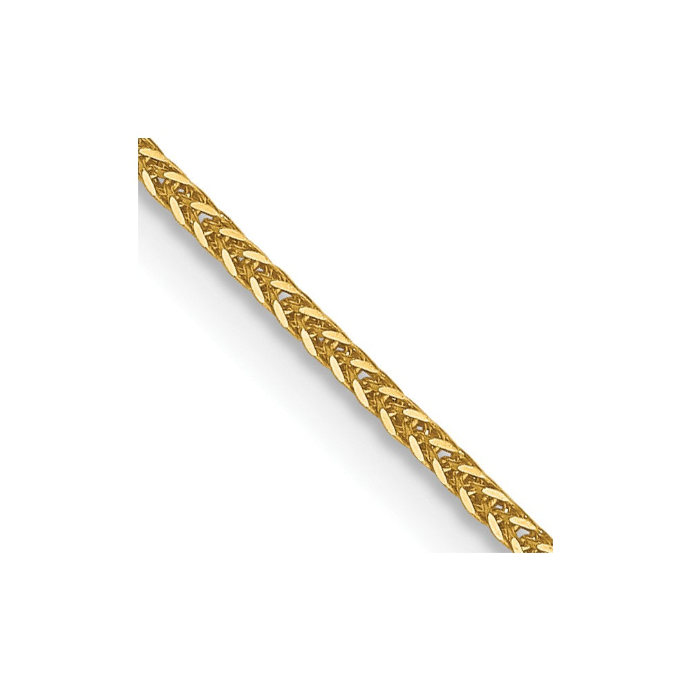 14K .8mm Diamond-cut Quadra Wheat Chain