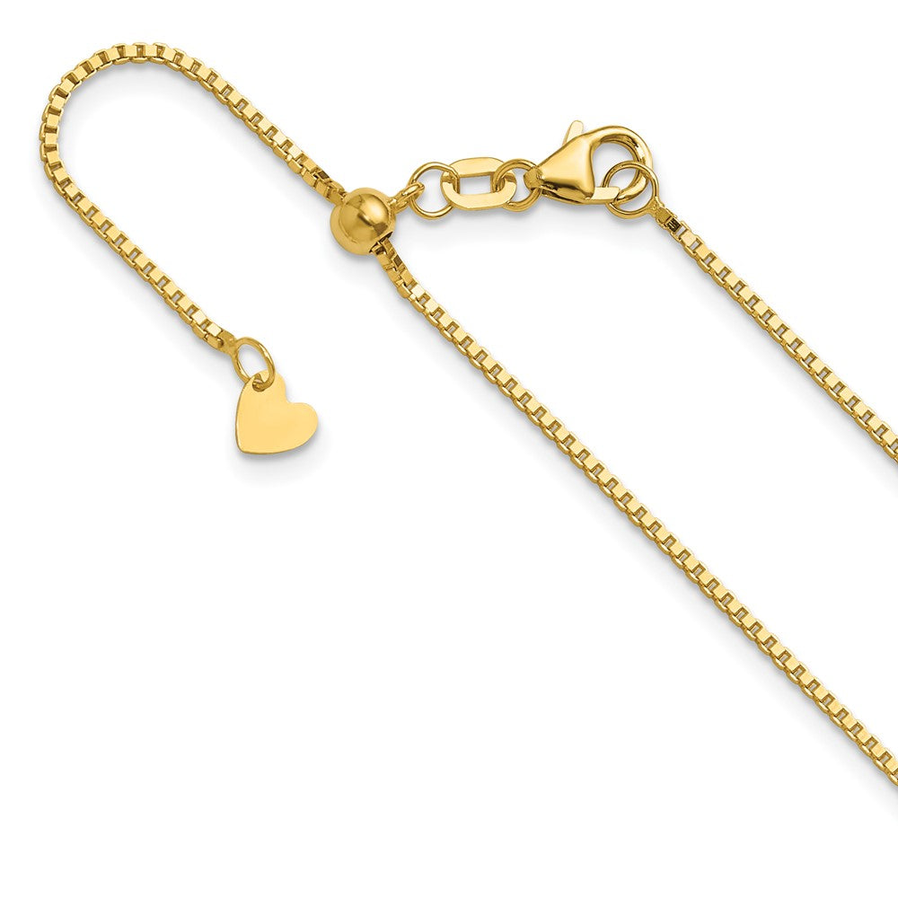14K Adjustable 1.05mm Box Chain